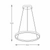 Lampa wisząca BRENO ZŁOTA/GOLD2023201-GD80 Zuma line złoty ring